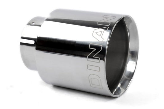Dinan Double-Walled 4" Clamp-On Exhaust Tip (Polished) Polished - 4" Outlet, 2.75" Inlet