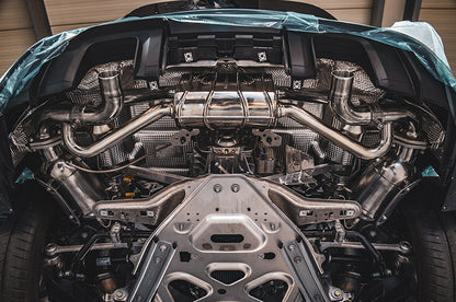 Porsche 718 GT4RS - Valved Muffler (OEM Tips)