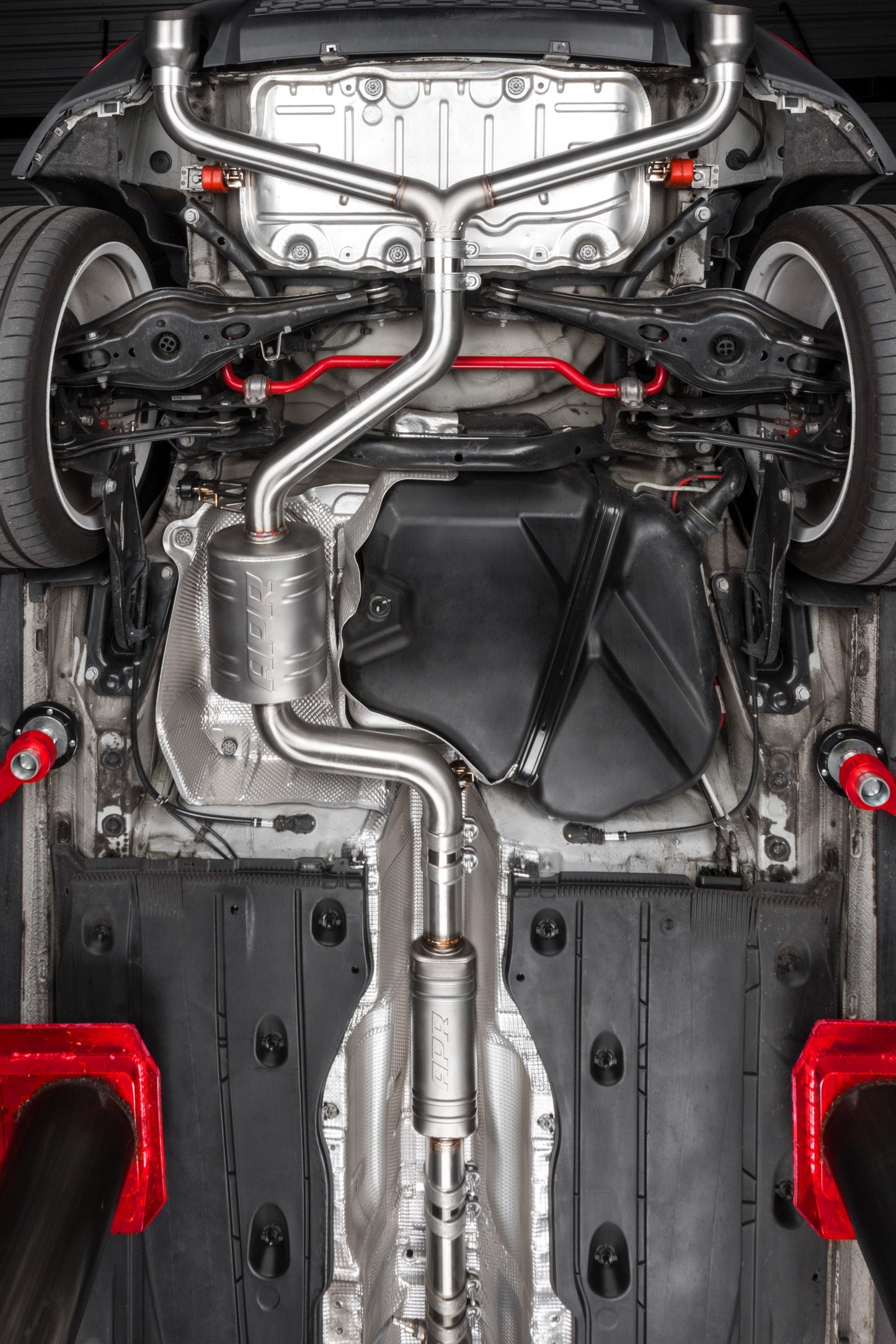 APR Catback Exhaust System Front Muffler - GTI/TRC (MK7/MK7.5)