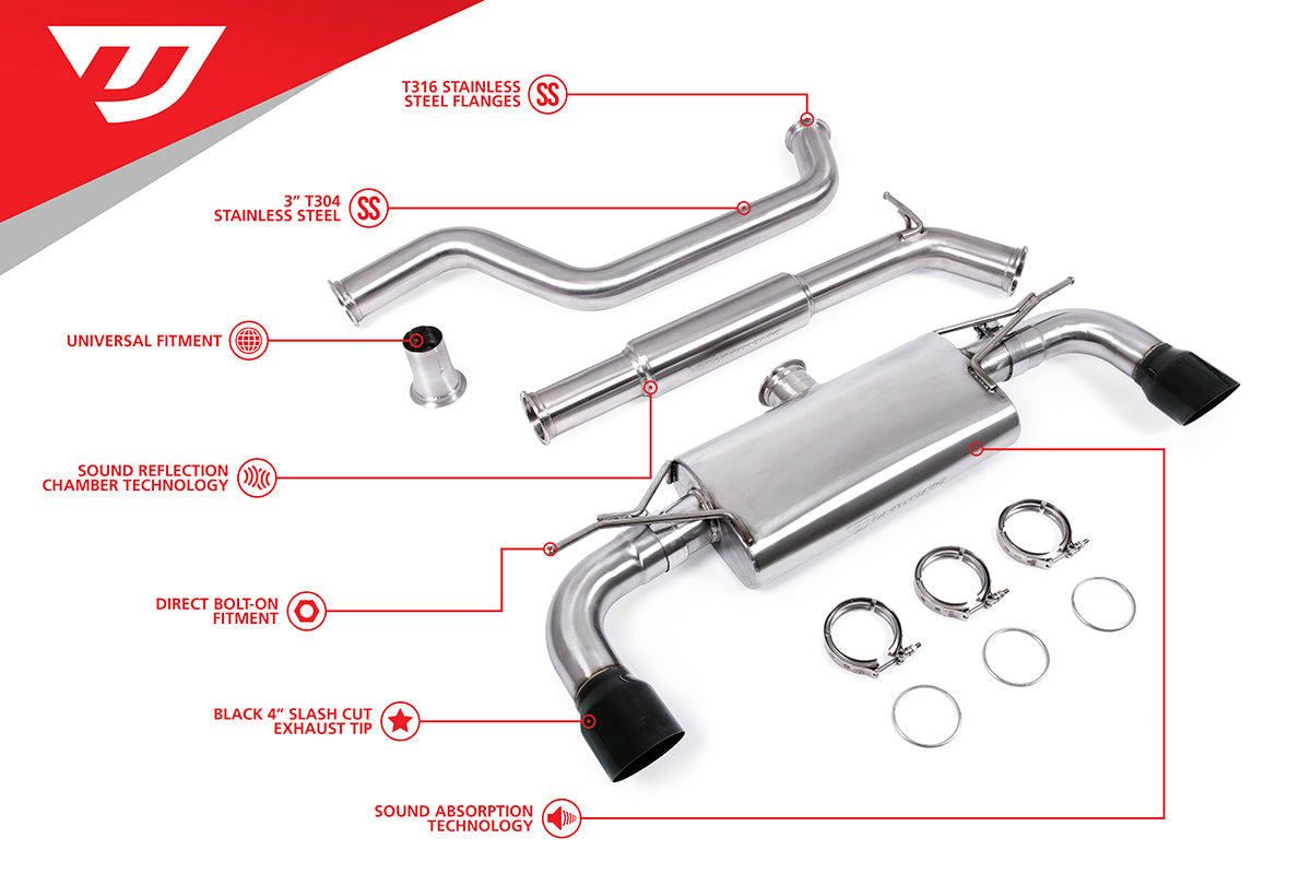 Unitronic Cat-Back for MK7 & MK7.5 GTI