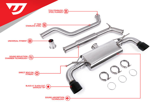 Unitronic Cat-Back for MK7 & MK7.5 GTI