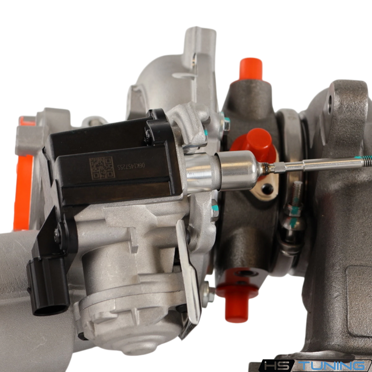 BMTS 40009785 electronic wastegate actuator mounted on the turbocharger