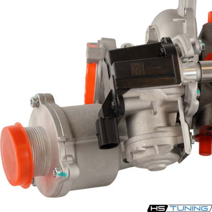 BMTS 40009785 turbocharger assembly with protective caps fitted to the ports