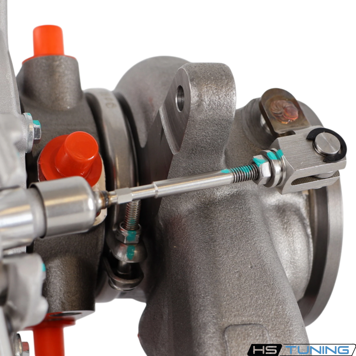 BMTS 40009785 wastegate actuator rod and mounting bracket detail