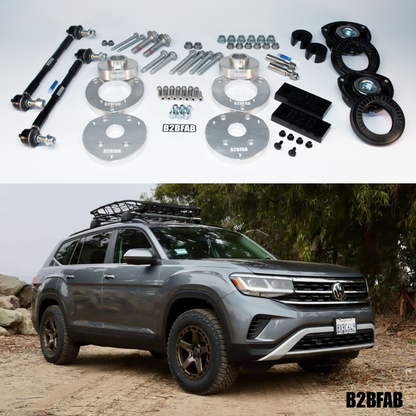 B2BFAB VW Atlas | Atlas Cross Sport 2018 to 2026 Complete 1.5" Lift Kit Package