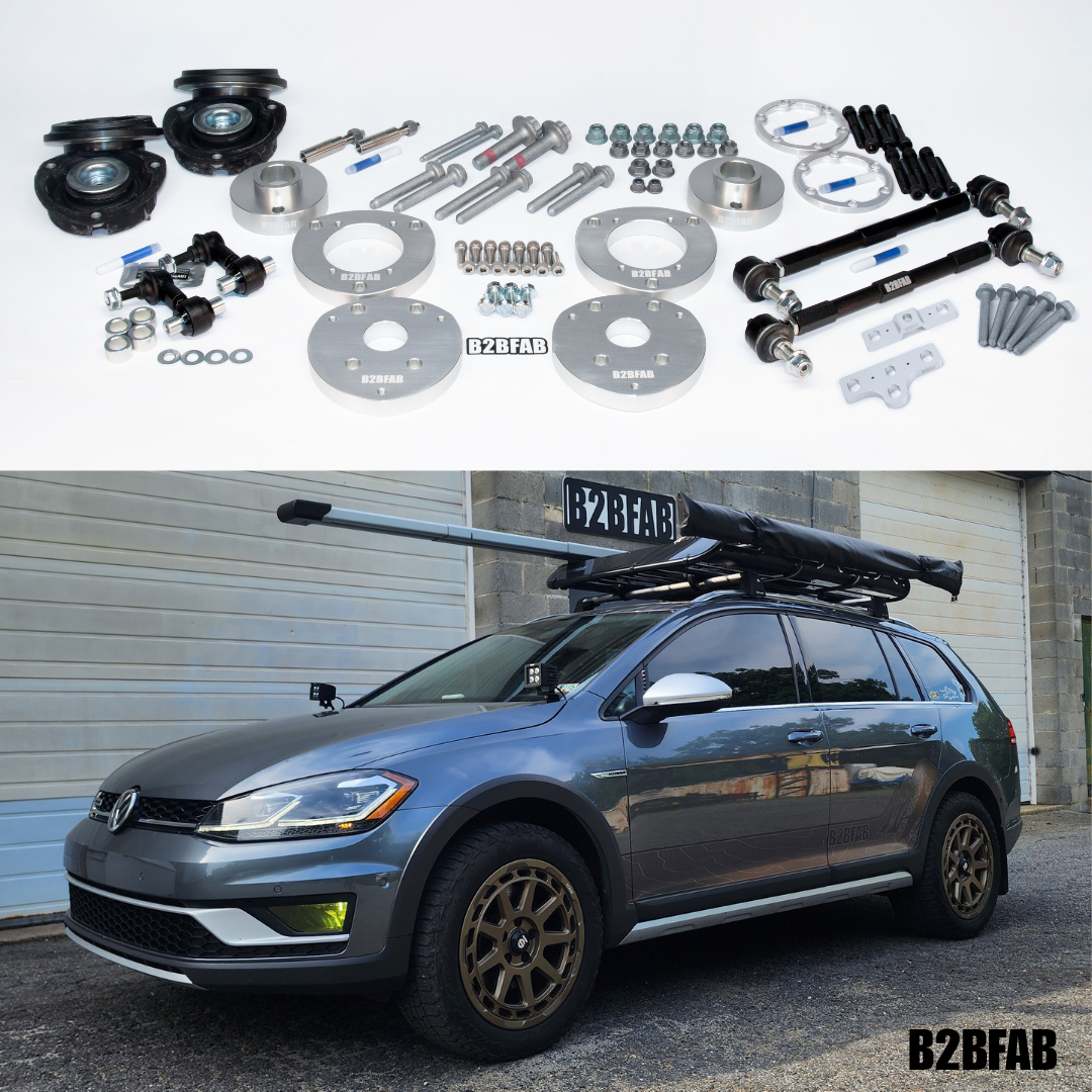B2BFAB VW Golf Alltrack Mk7 2017 to 2019 Complete Lift Kit Package