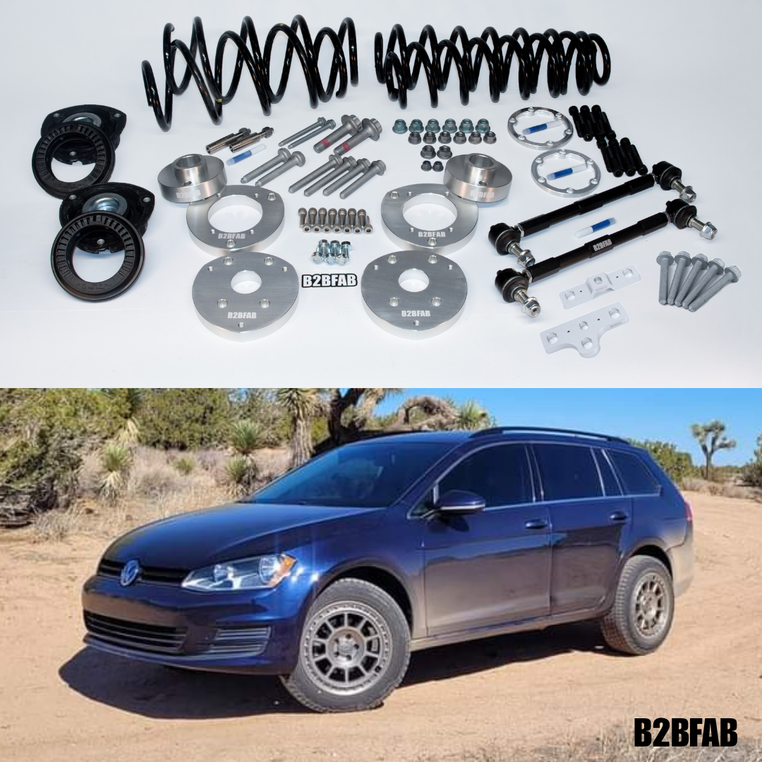 B2BFAB VW Golf | Sportwagen TDI Mk7 2015 Complete Lift Kit Package