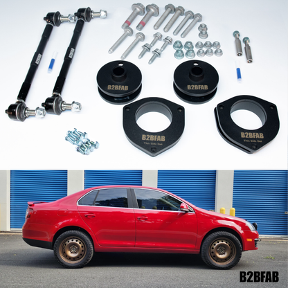 B2BFAB VW Mk5 | Mk6 |Golf | Jetta | Sportwagen 2005 to 2018 Complete Lift Kit Package