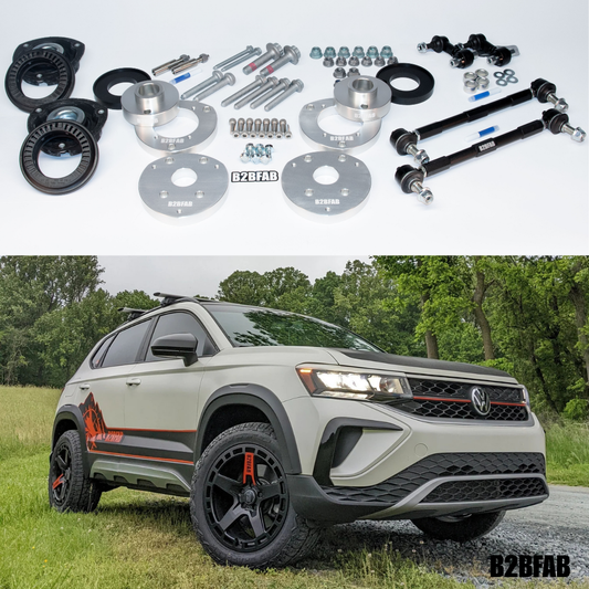 B2BFAB VW Taos 2022 to 2026 Level-2 Complete Lift Kit Package