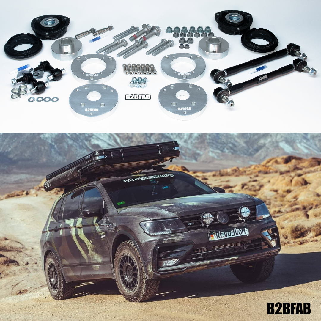 B2BFAB VW Tiguan Mk2 2018 to 2025 Complete Lift Kit Package
