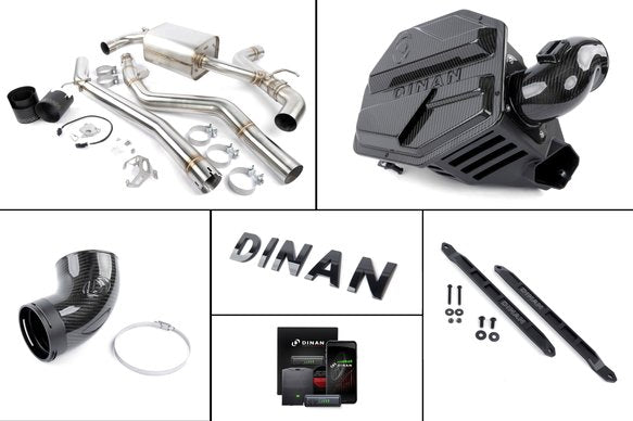 Dinan A9x GR Supra Experience Package (E) Carbon Intake / Black Exhaust / Turbo Inlet / Strut Braces / Throttle Booster