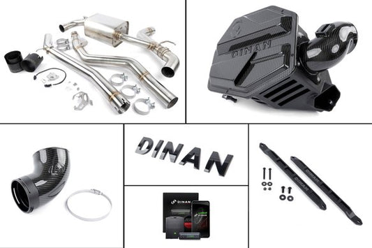 Dinan A9x GR Supra Experience Package (E) Carbon Intake / Black Exhaust / Turbo Inlet / Strut Braces / Throttle Booster