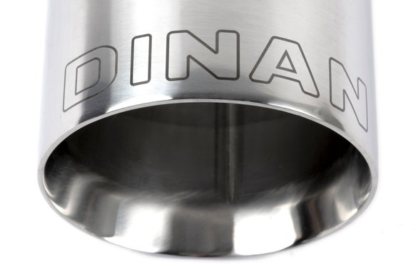 Dinan Double-Walled 4" Clamp-On Exhaust Tip (Polished) Polished - 4" Outlet, 3.25" Inlet