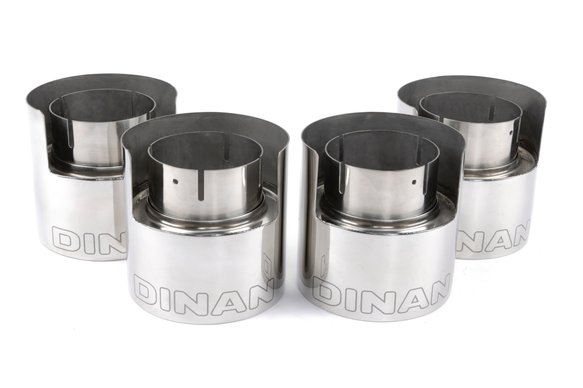 Dinan Valved Axle-Back Exhaust - 2021-2025 BMW M3/M4 Stainless Steel - Polished Tips - G80/G82/G83