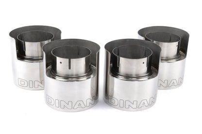 Dinan Valved Axle-Back Exhaust - 2021-2025 BMW M3/M4 Stainless Steel - Polished Tips - G80/G82/G83