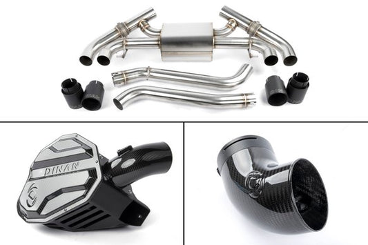 Dinan G42 M240i Foundation Package (F) Carbon Intake / Black Exhaust / Turbo Inlet