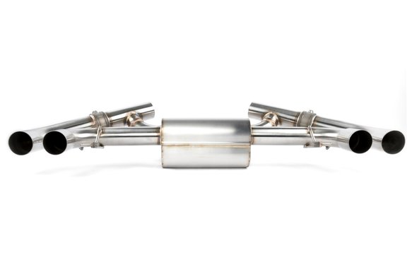 Dinan Valved Axle-Back Exhaust - 2022-2025 BMW M240i Stainless Steel - Black Tips - G42
