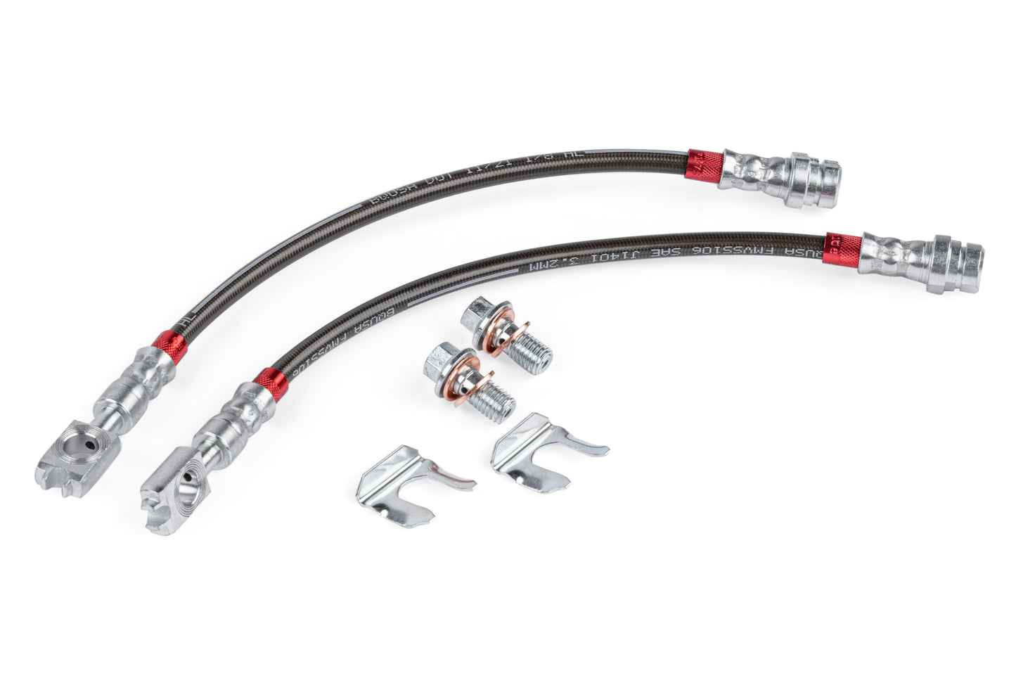 APR Braided Stainless Steel Brake Lines (Set of 2) - Rear