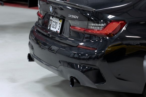 Dinan Valved Axle-Back Exhaust - 2019-2024 BMW 330i/430i Stainless Steel - Polished Tips - G20/G22
