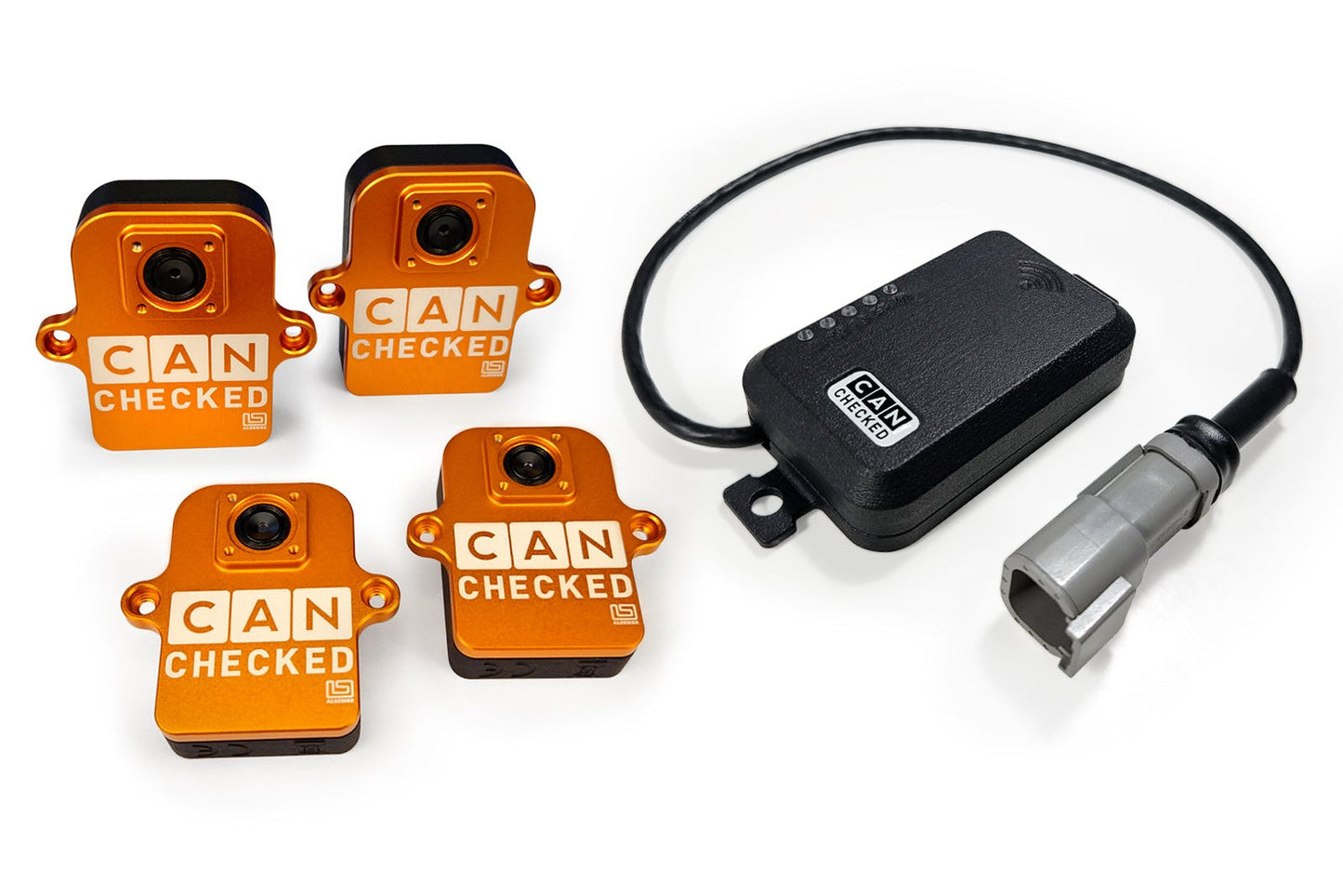 CANchecked TMU04 Tire Temperature Monitoring Set - Wireless and Charging Box