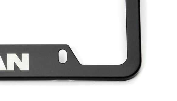Dinan License Plate Frame Stainless Steel - Black
