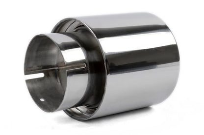 Dinan Double-Walled 4" Clamp-On Exhaust Tip (Polished) Polished - 4" Outlet, 2.75" Inlet