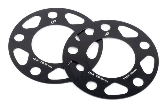 Dinan Spacers; 5x120 - 72.6mm CB - 2mm Thick Set of 2