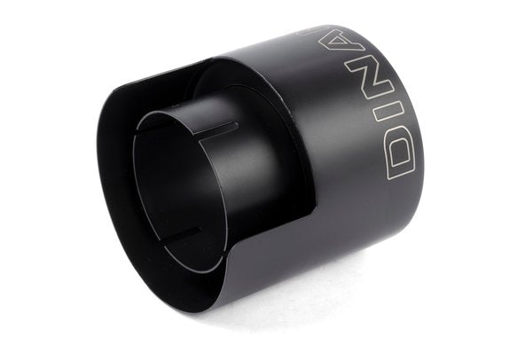 Dinan Double-Walled 4.5" Clamp-On Exhaust Tip (Black Ceramic) Black - 4.5" Outlet, 3" Inlet
