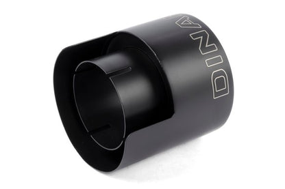 Dinan Double-Walled 4.5" Clamp-On Exhaust Tip (Black Ceramic) Black - 4.5" Outlet, 3" Inlet