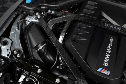 Dinan Gloss Carbon Fiber Strut Tower Brace - 2021-2025 BMW M2/M3/M4 Gloss Carbon Fiber - G80/G82/G83/G87