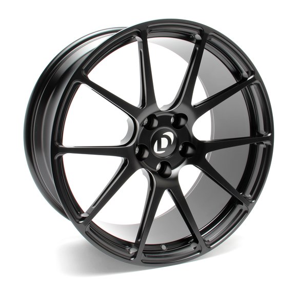 Forgeline GA1R Performance Wheel Set - 2004-2010 BMW 535i/545i/550i/645Ci/650i Front: 19 x 9 - Rear: 19 x 10 - Black - Dinan Center Cap - E60/E63/E64
