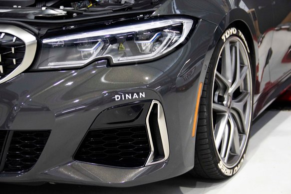 Dinan Decal Kit High Quality Vinyl - Metallic Silver / Gloss Black