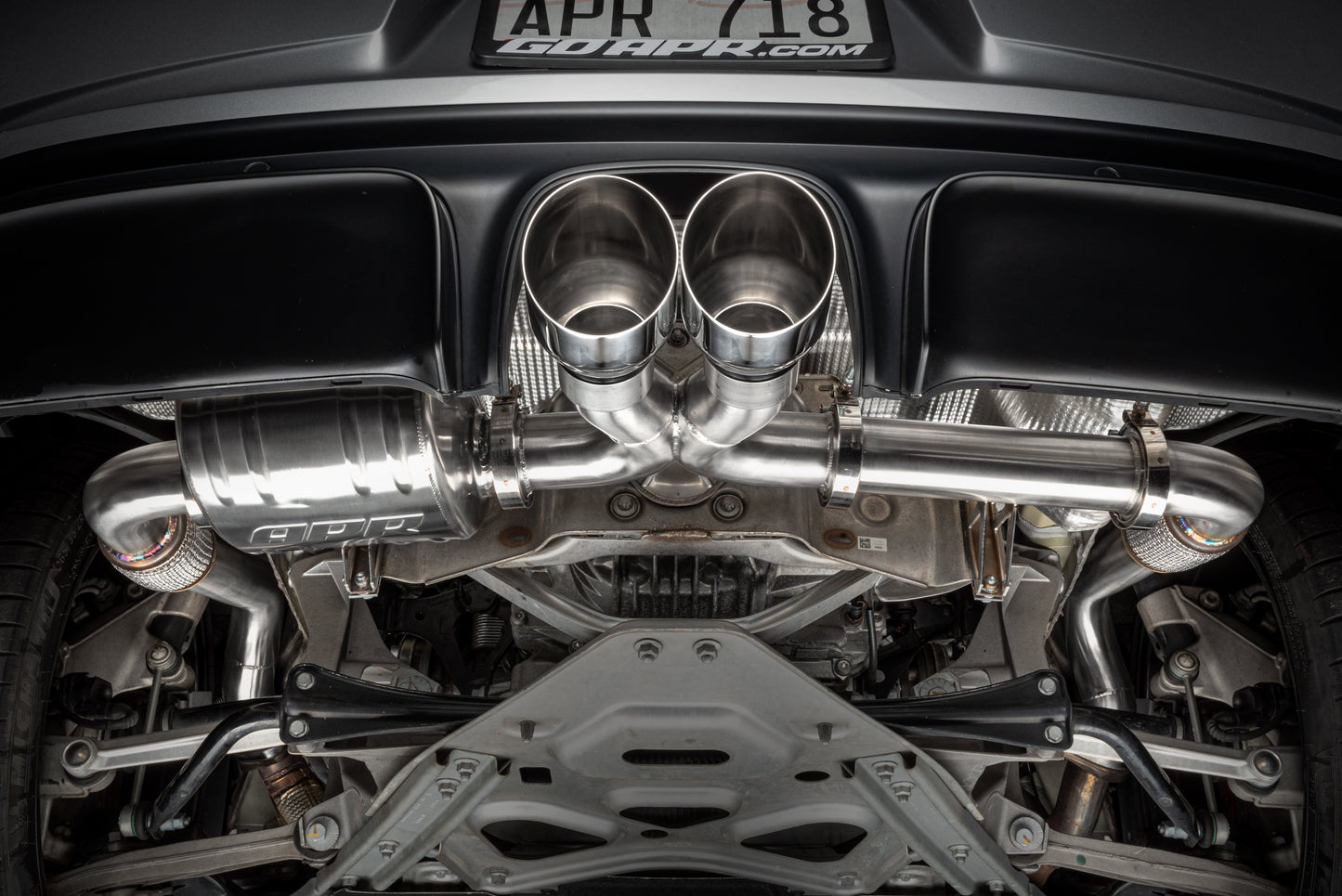APR Catback Exhaust System Left Muffler - 718 (982) 2.0T/2.5T