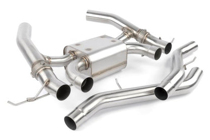 Dinan Valved Axle-Back Exhaust - 2021-2025 BMW M3/M4 Stainless Steel - Black Tips - G80/G82/G83