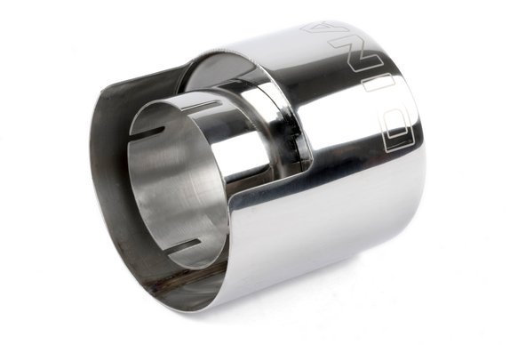 Dinan Double-Walled 4.5" Clamp-On Exhaust Tip (Polished) Polished - 4.5" Outlet, 3" Inlet