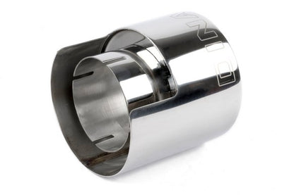 Dinan Double-Walled 4.5" Clamp-On Exhaust Tip (Polished) Polished - 4.5" Outlet, 3" Inlet