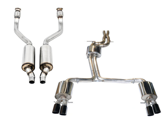 AWE Tuning B8 / B8.5 S5 Cabrio Touring Edition Exhaust - Resonated - Diamond Black Tips