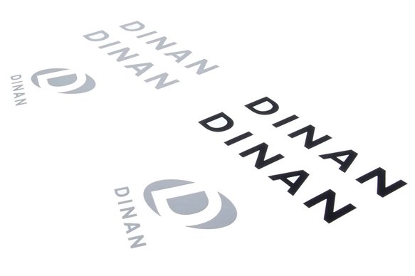 Dinan Decal Kit High Quality Vinyl - Metallic Silver / Gloss Black