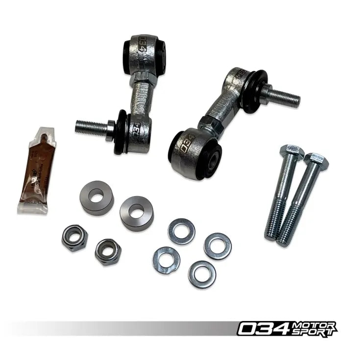 Dynamic+ Adjustable Rear Sway Bar End Link Kit for B8/8.5 Audi A4/S4, A5/S5, Q5/SQ5 & C7/C7.5 A6/S6/RS6, A7/S7/RS7, & 95B Porsche Macan