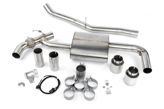 Dinan Valved Axle-Back Exhaust - 2016-2023 BMW X1/X2 xDrive28i Dinan Valved Axle-Back Exhaust - 2016-2024 MINI C'Man JCW Dinan Valved Axle-Back Exhaust - 2016-2024 MINI C'Man JCW Stainless Steel - Polished Tips - F48/F39/F60/F54