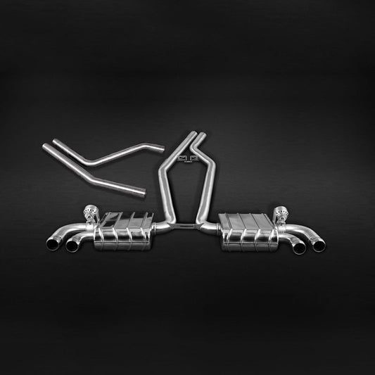 Porsche 958.1 Cayenne V8 GTS - Valved Exhaust w Mid-Silencer Spare Pipes (CES3)