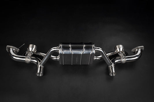 Porsche 718 GT4RS - Valved Muffler (OEM Tips)