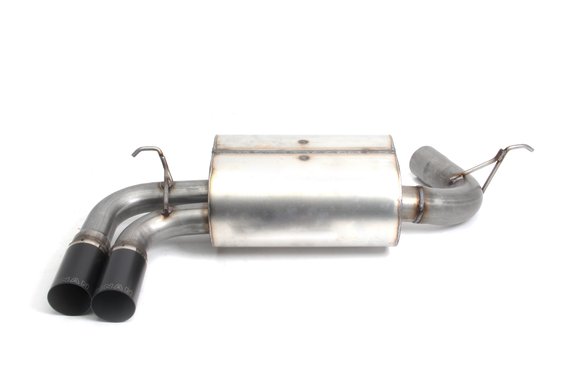 Dinan Free Flow Axle-Back Exhaust - 2017-2021 BMW 230i Stainless Steel - Black Tips - F22