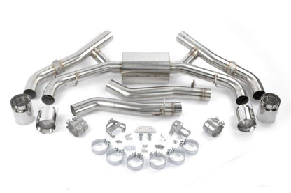 Dinan Valved Axle-Back Exhaust - 2020-2025 BMW X5M/X6M Stainless Steel - Polished Tips - F95/F96