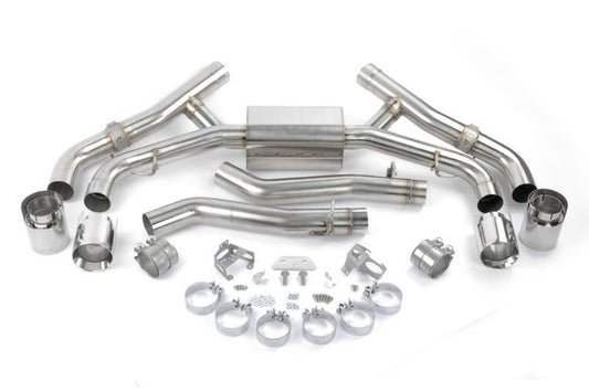 Dinan Valved Axle-Back Exhaust - 2020-2025 BMW X5M/X6M Stainless Steel - Polished Tips - F95/F96
