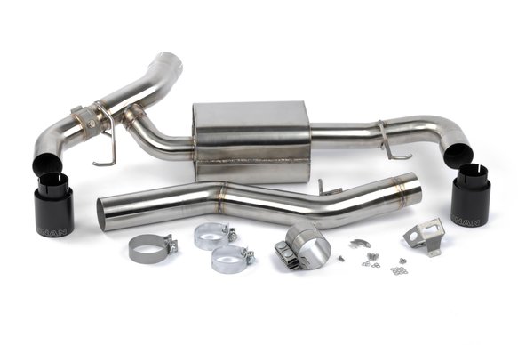 Dinan Valved Axle-Back Exhaust - 2019-2024 BMW 330i/430i Stainless Steel - Black Tips - G20/G22