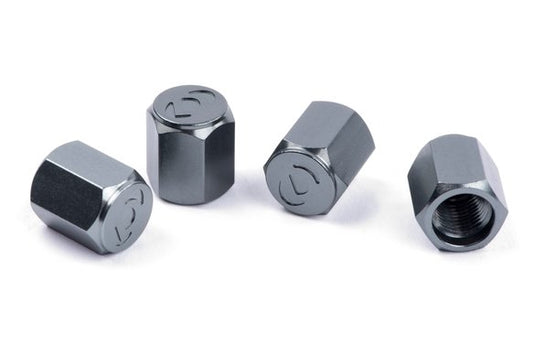Dinan Valve Stem Caps Gunmetal / Aluminum