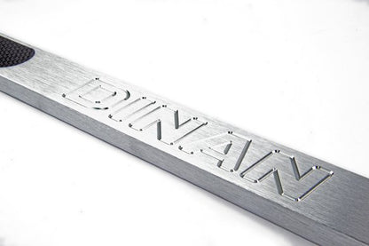 Dinan Shock Tower Brace - 1999-2006 BMW 323i/325i/328i/330i/M3 Rear - Brushed Aluminum w/ Carbon Inlays - E46