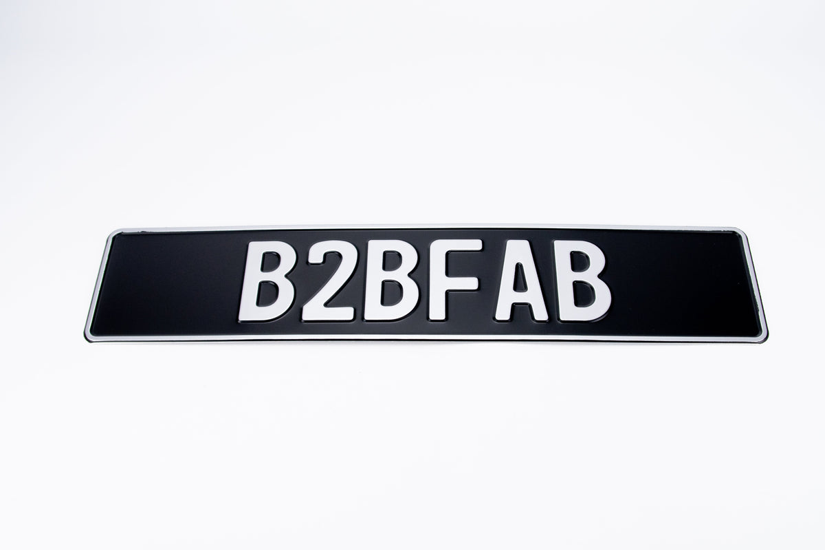 B2BFAB European License Plate