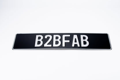 B2BFAB European License Plate